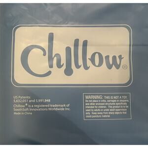 Chillow Cooling Pillow Relaxing Restful Sleep Natural Water Compress Ice Cooler